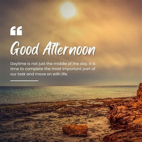 good afternoon timings